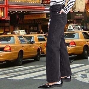 Madewell Black Flare & Wide Leg Jeans